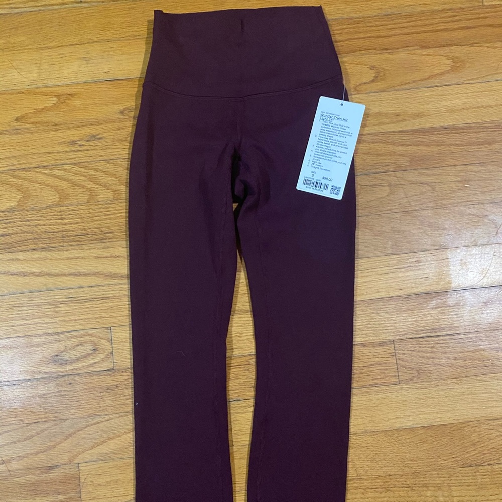 Lululemon wunder train pant 25” NWT